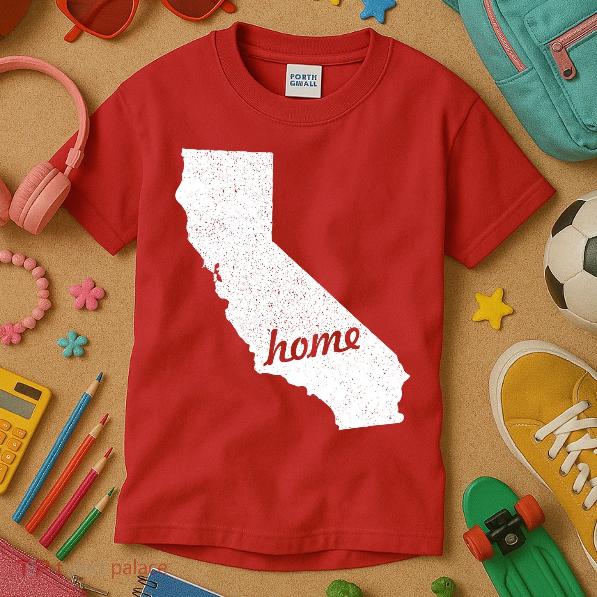 California Cali Home State Kids T-Shirt