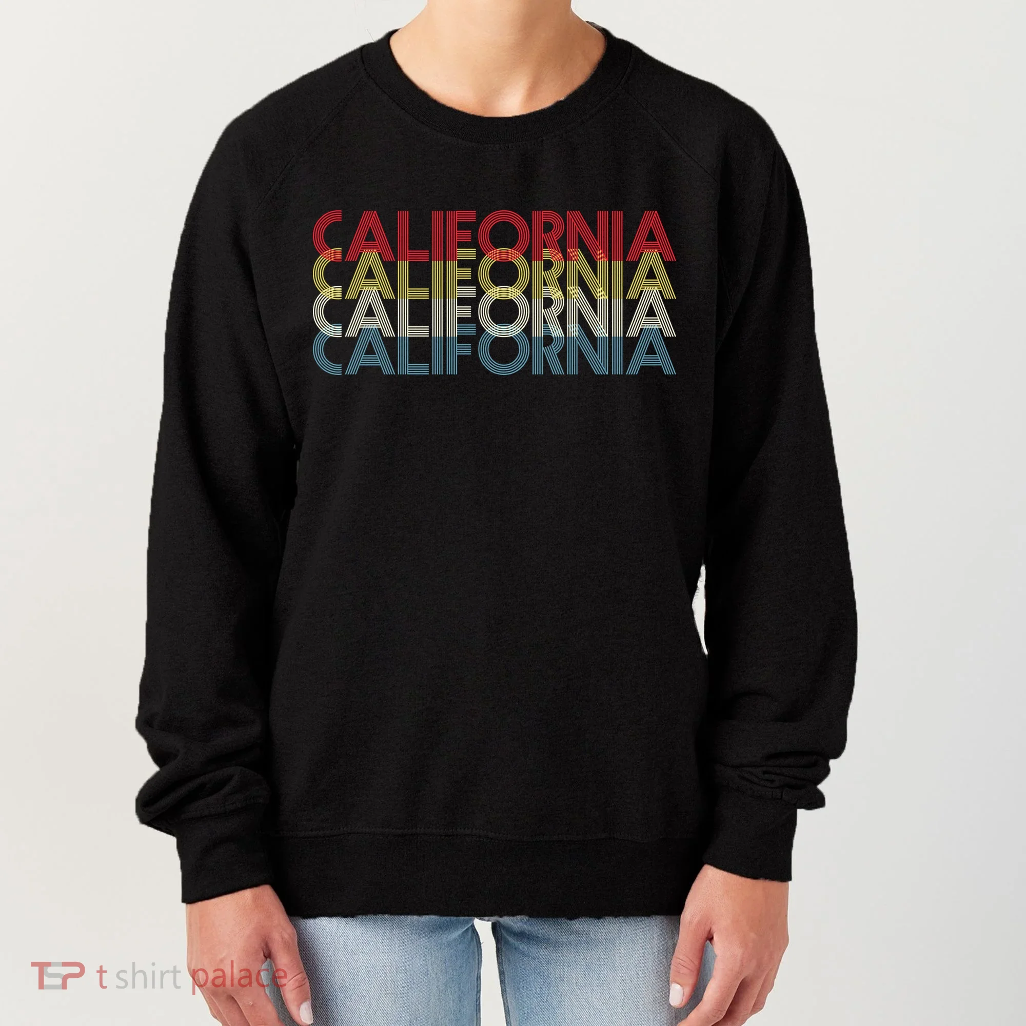 California Disco Lettering Women's Sweatshirt