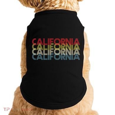 California Disco Lettering Doggie Tank