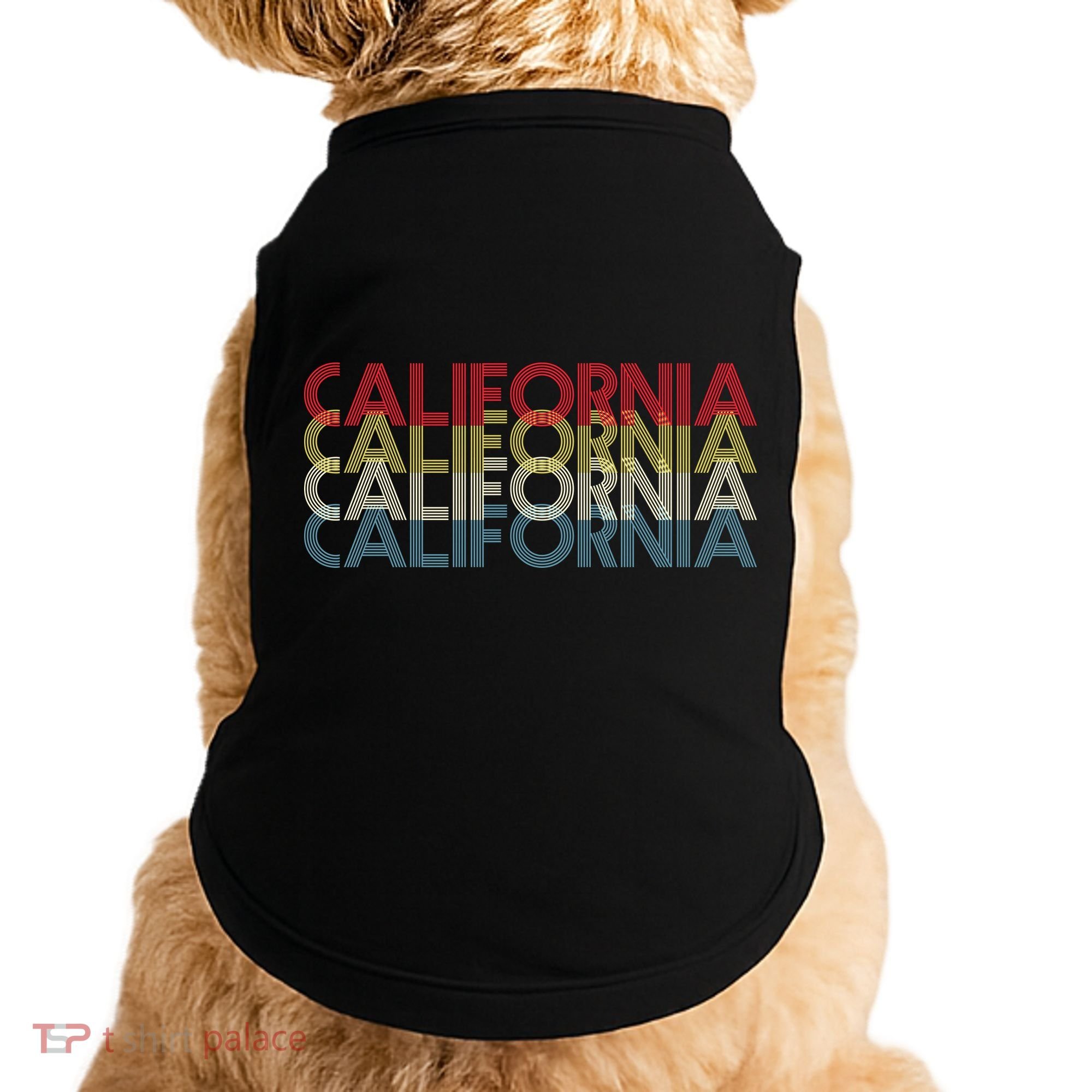 California Disco Lettering Doggie Tank
