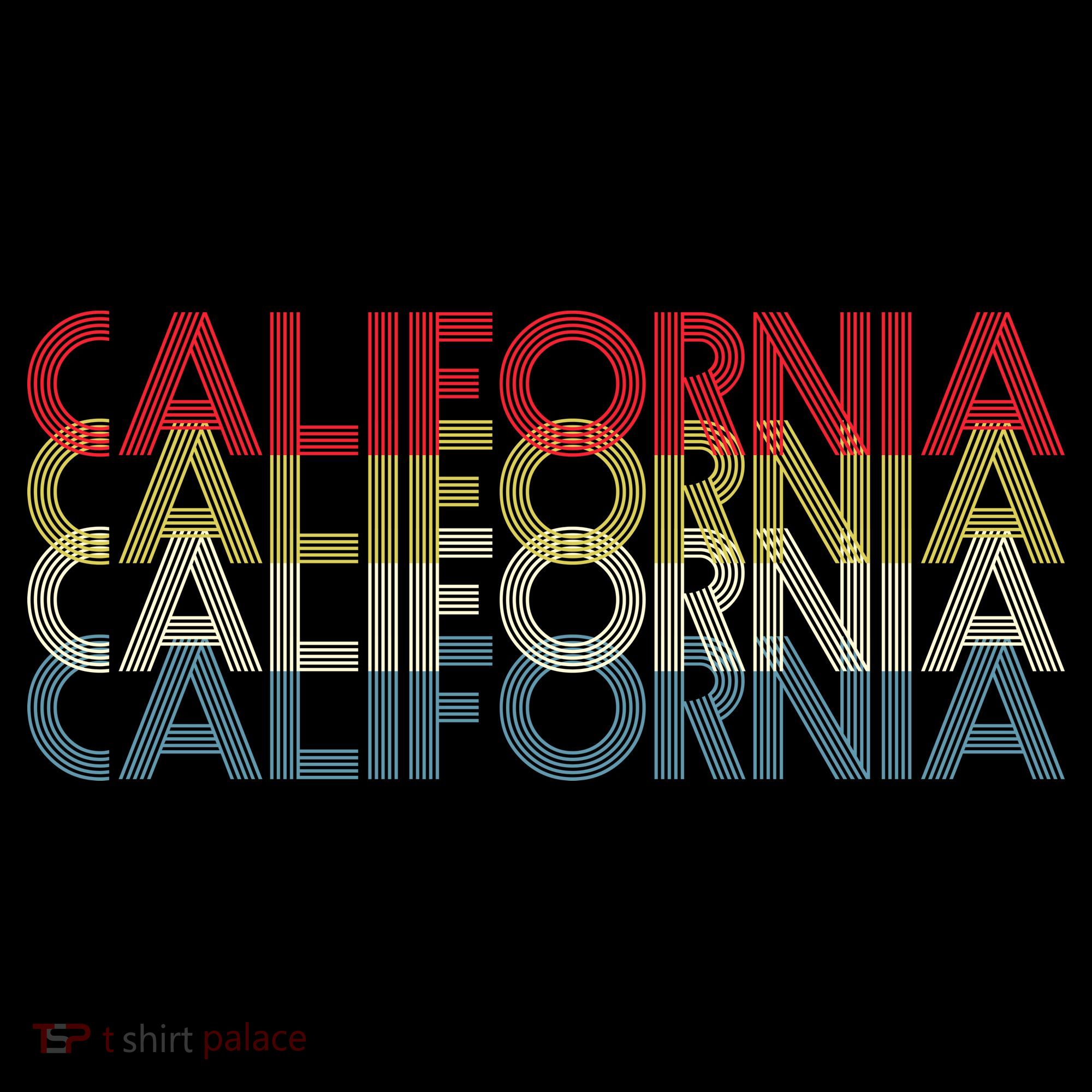 California Disco Lettering Doggie Tank