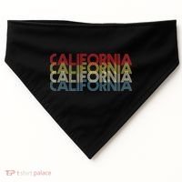 California Disco Lettering USA-Made Doggie Bandana thumb 0
