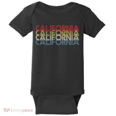 California Disco Lettering Baby Bodysuit