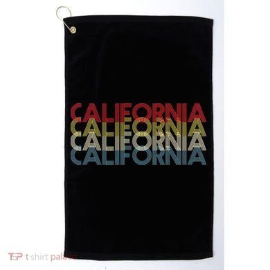 California Disco Lettering Golf Towel