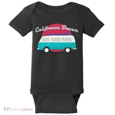 California Dream Van Baby Bodysuit
