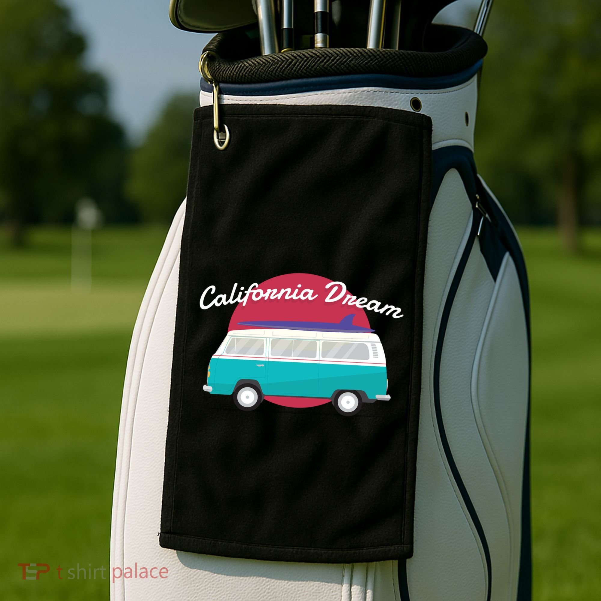 California Dream Van Golf Towel
