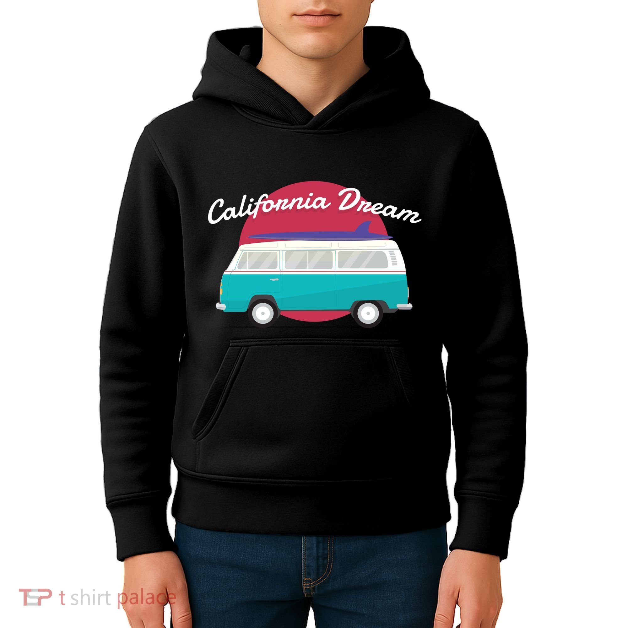 California Dream Van Kids Hoodie