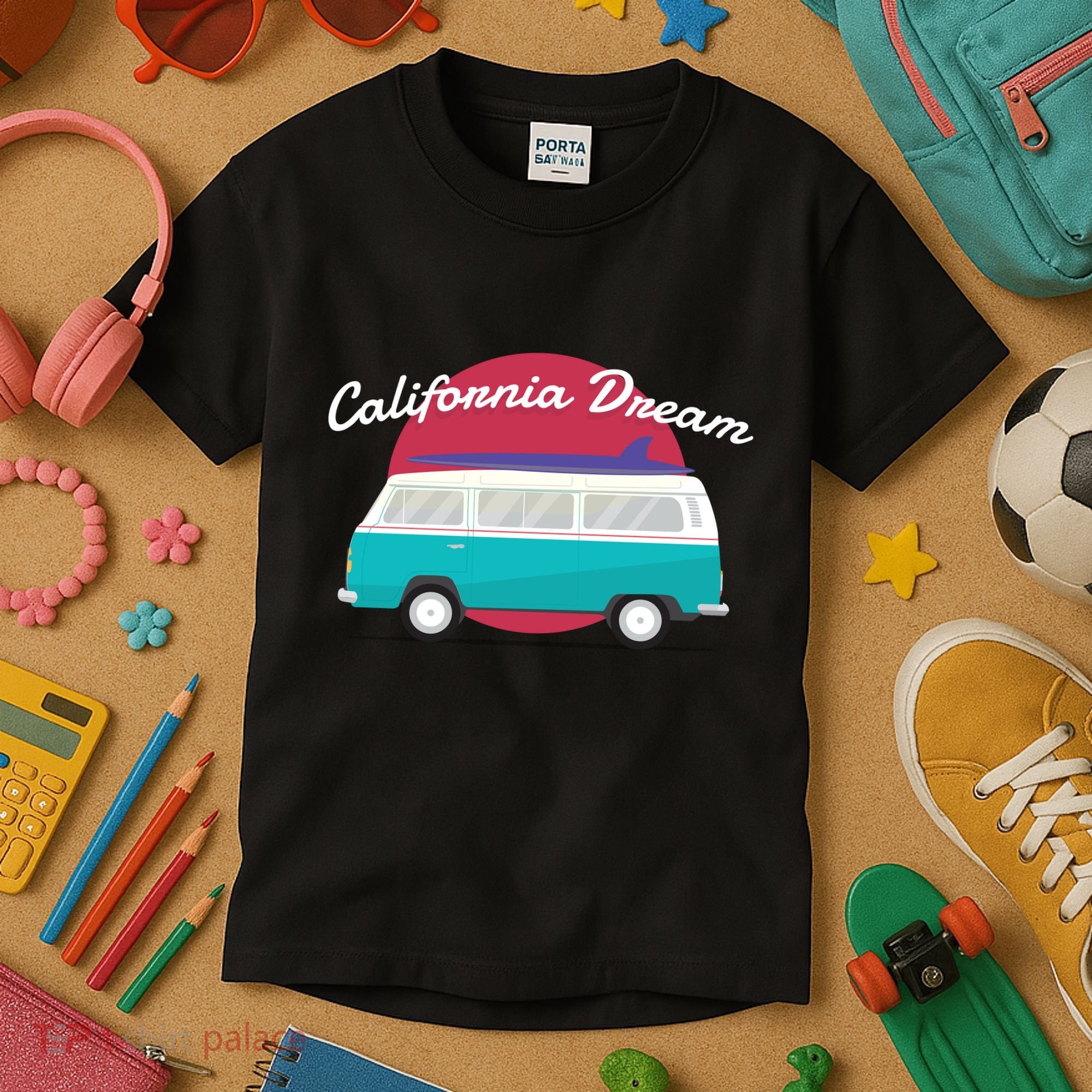 California Dream Van Kids T-Shirt
