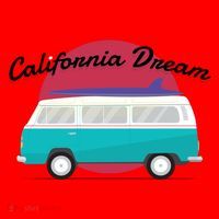 California Dream Van Santa Hat thumb 1