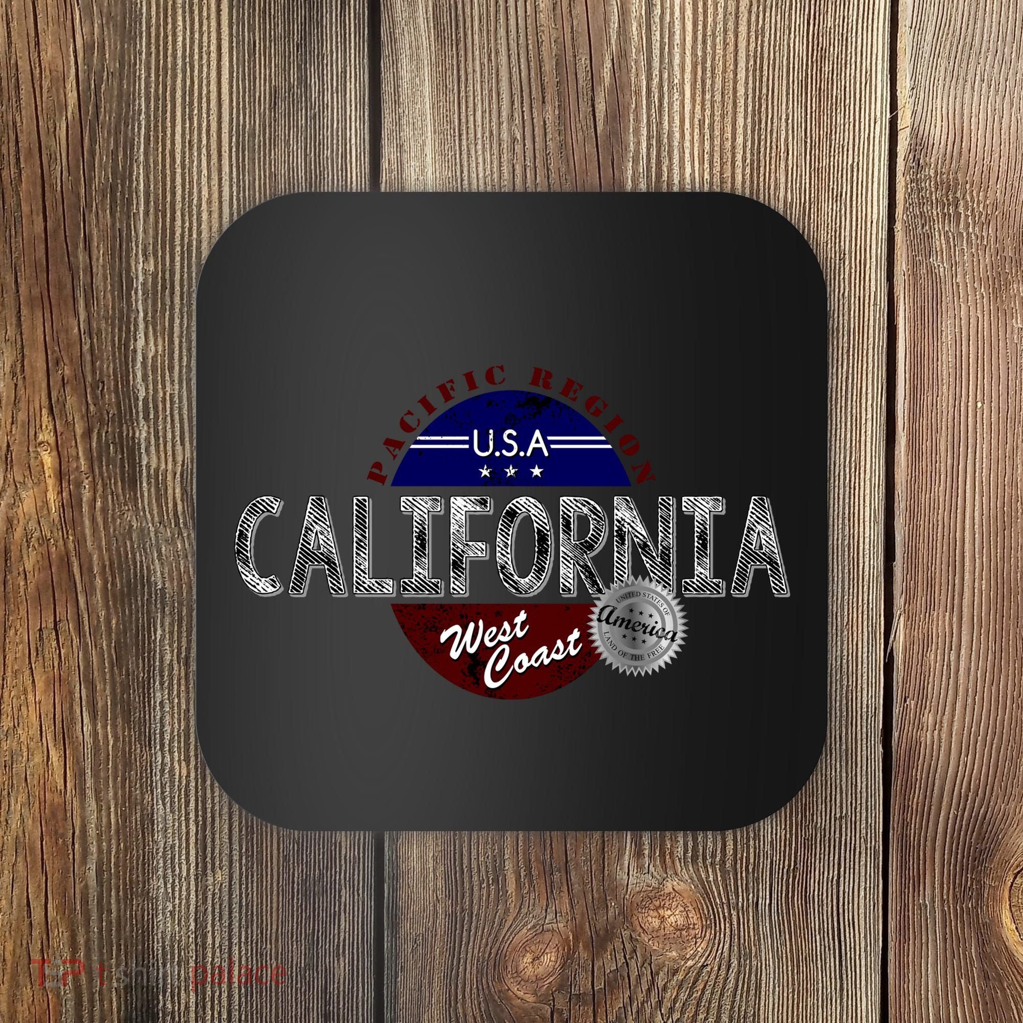 California Land of the Free Logo Coaster