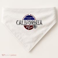 California Land of the Free Logo USA-Made Doggie Bandana thumb 0