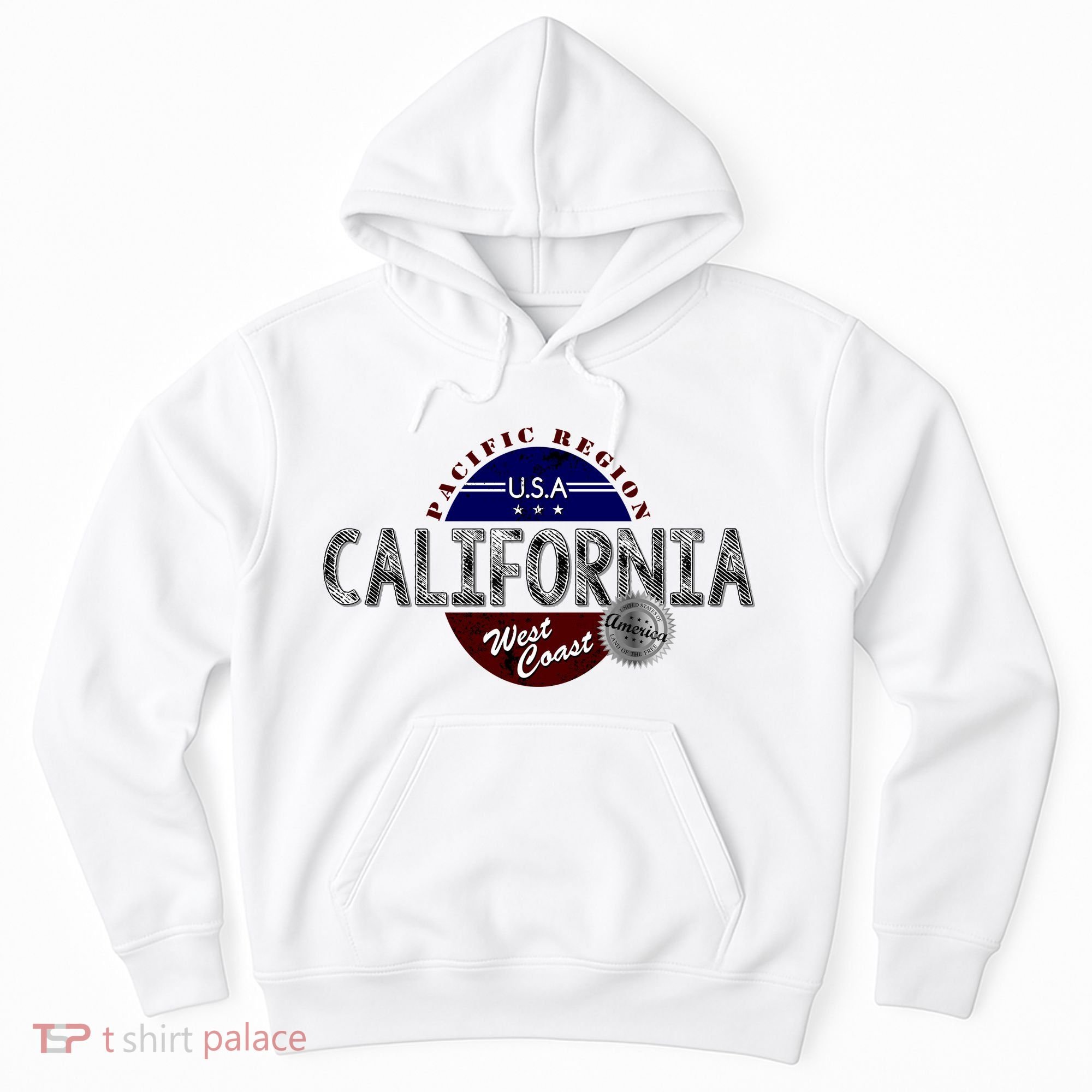California Land of the Free Logo Hoodie