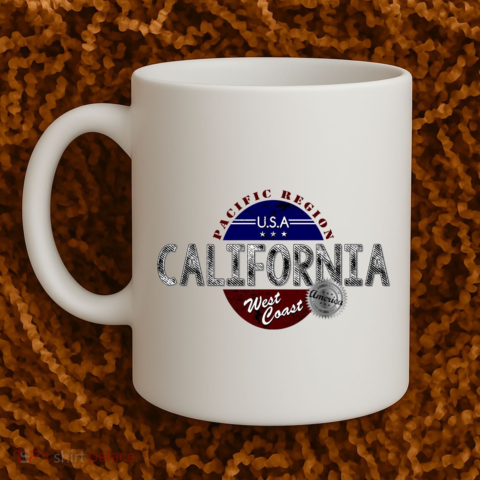California Land of the Free Logo Coffee Mug