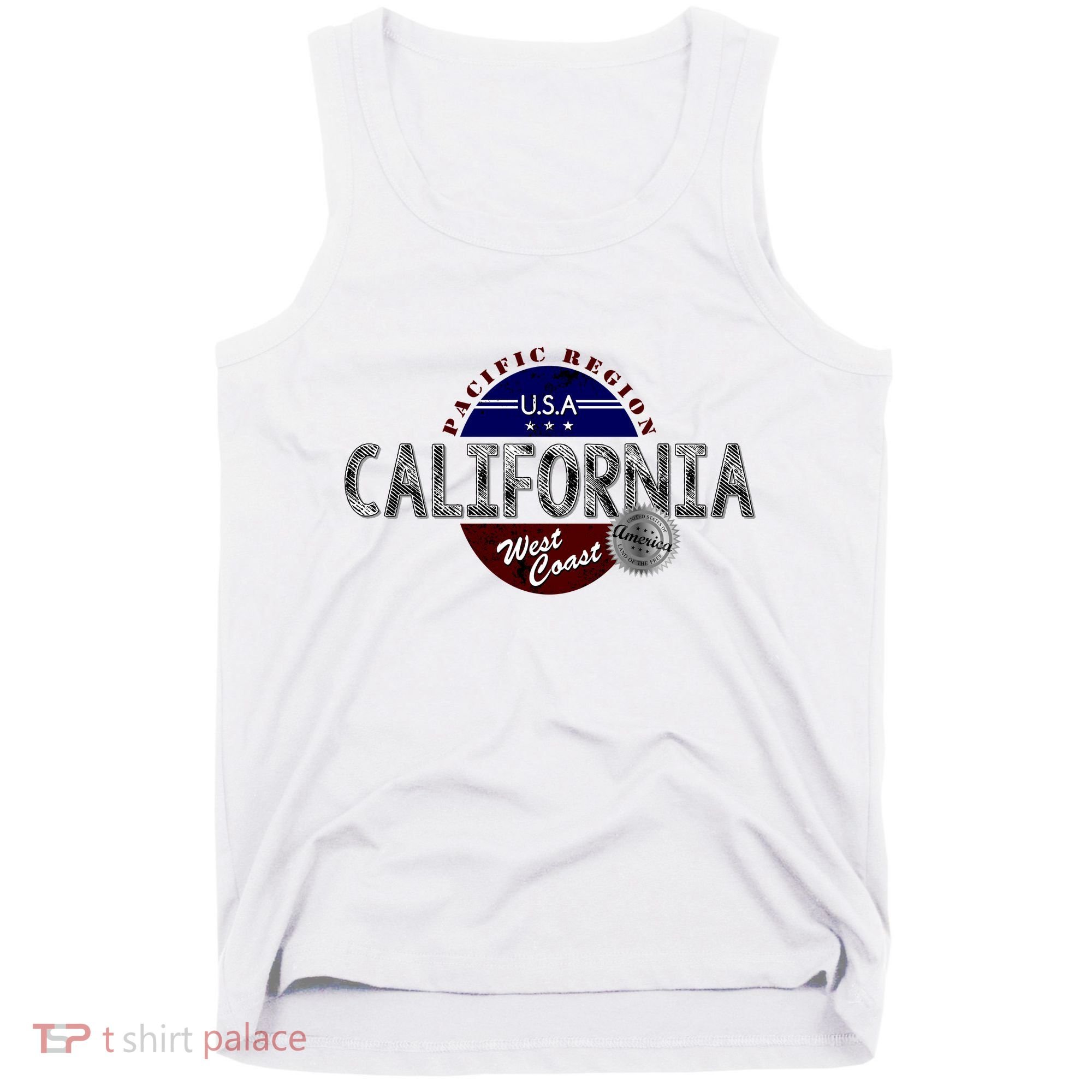 California Land of the Free Logo Tank Top