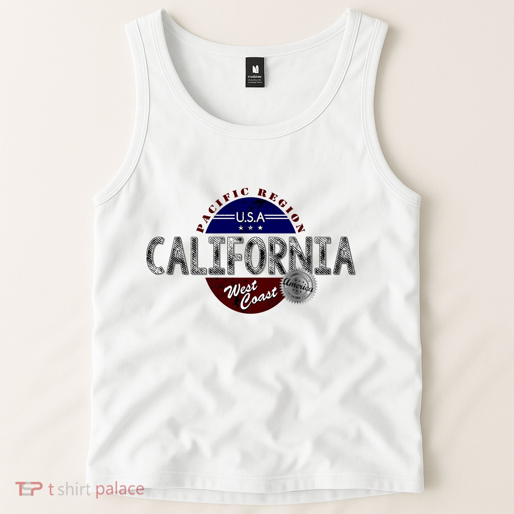 California Land of the Free Logo Tank Top