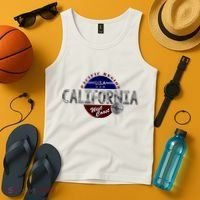 California Land of the Free Logo Tank Top thumb 4