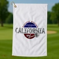 California Land of the Free Logo Golf Towel thumb 1