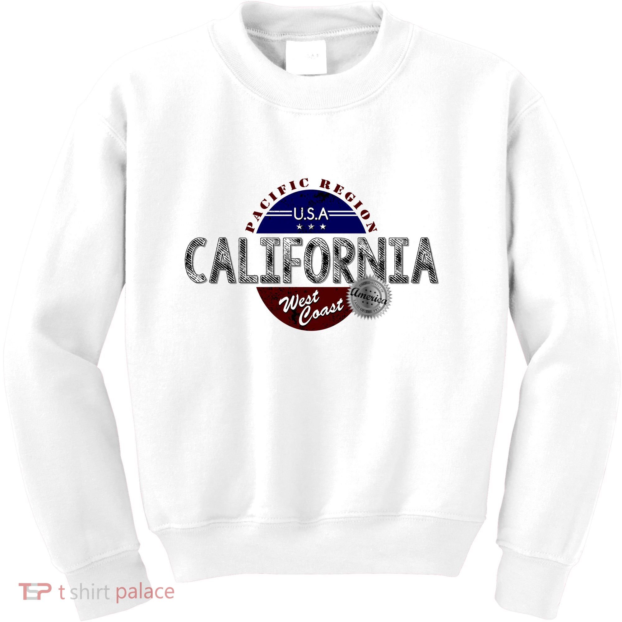 California Land of the Free Logo Kids Sweatshirt