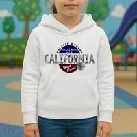 California Land of the Free Logo Kids Hoodie thumb 3