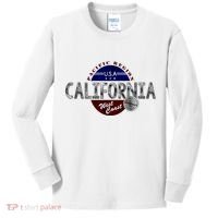 California Land of the Free Logo Kids Long Sleeve Shirt thumb 0