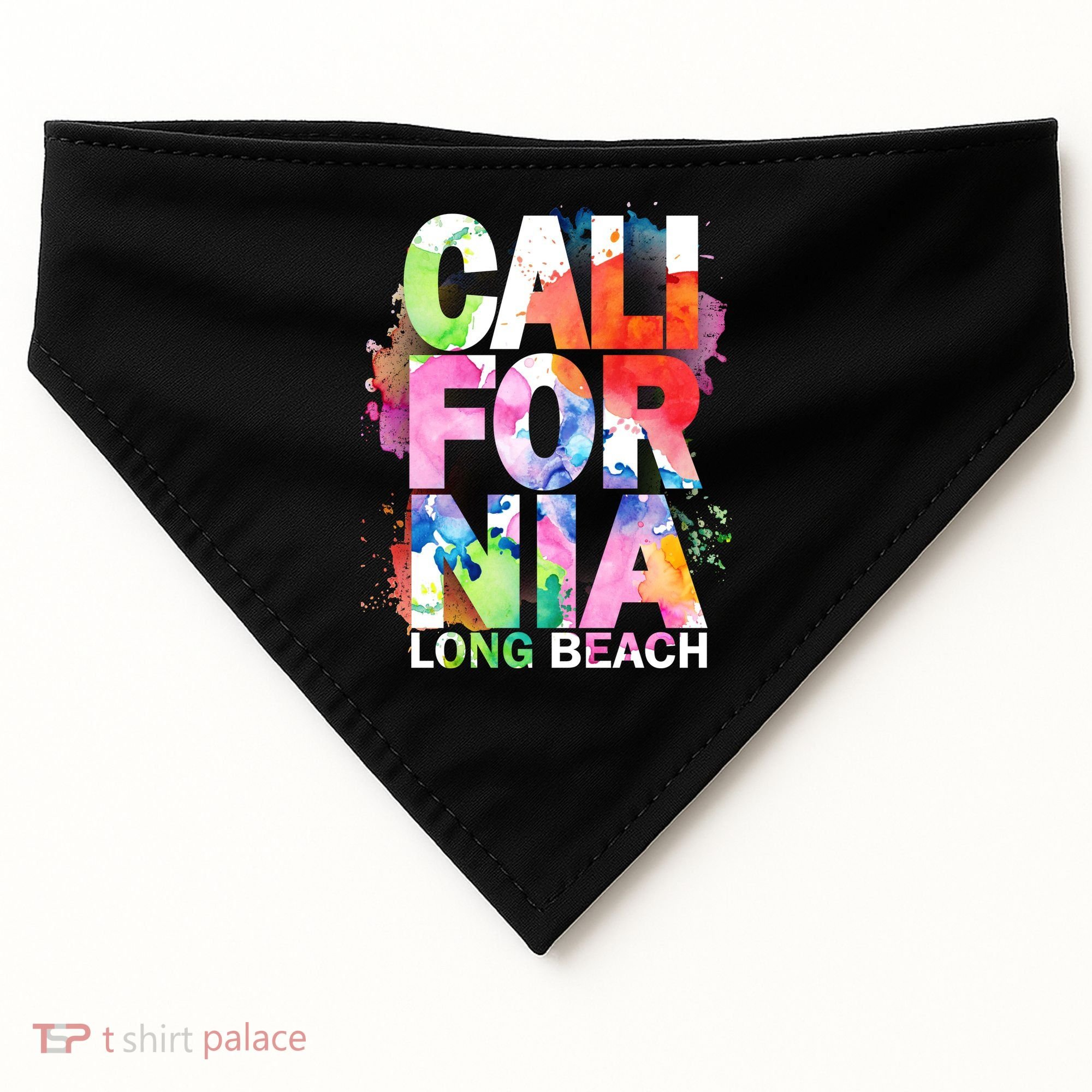 California Long Beach USA-Made Doggie Bandana