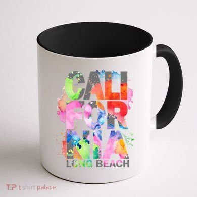 California Long Beach Coffee Mug back
