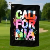 California Long Beach Golf Towel thumb 1