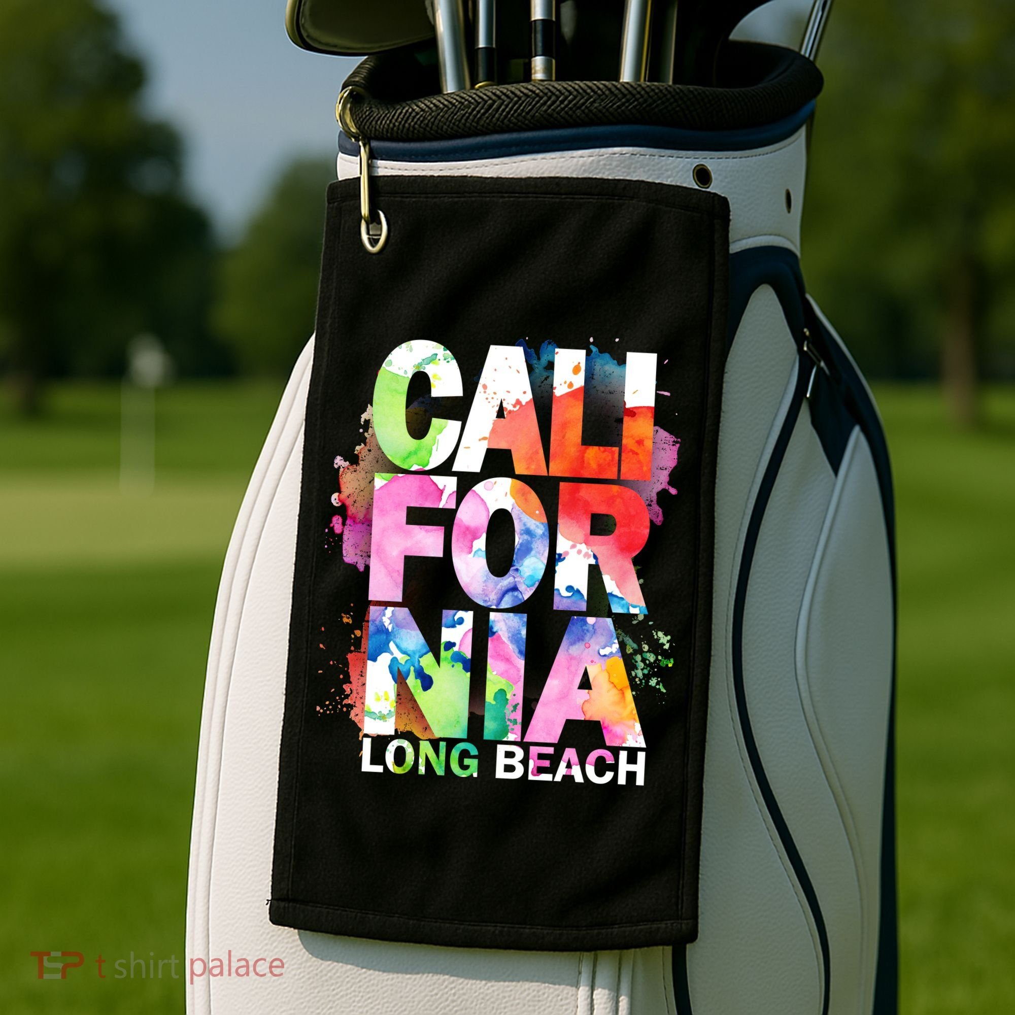 California Long Beach Golf Towel