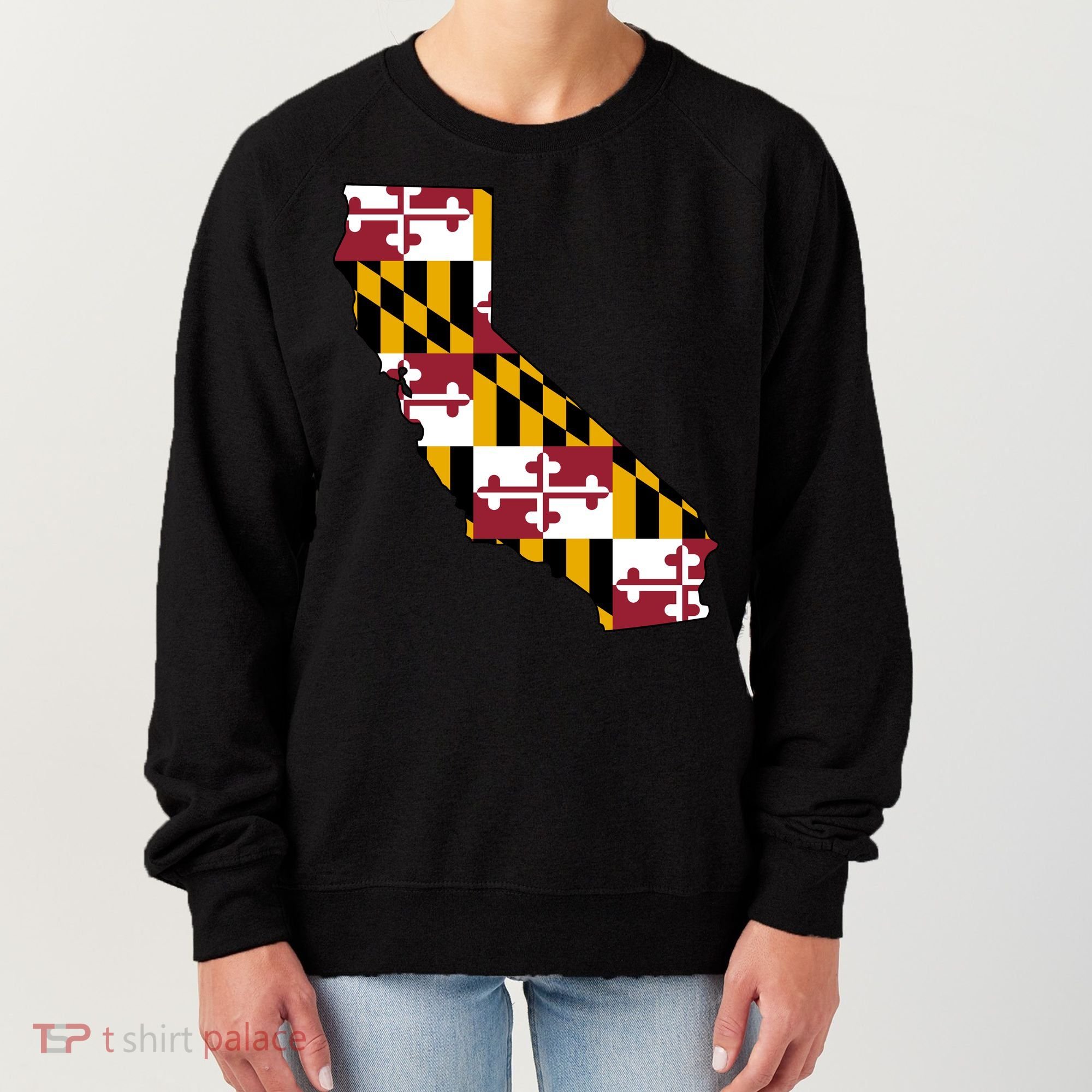 California Maryland Flag Women's Sweatshirt