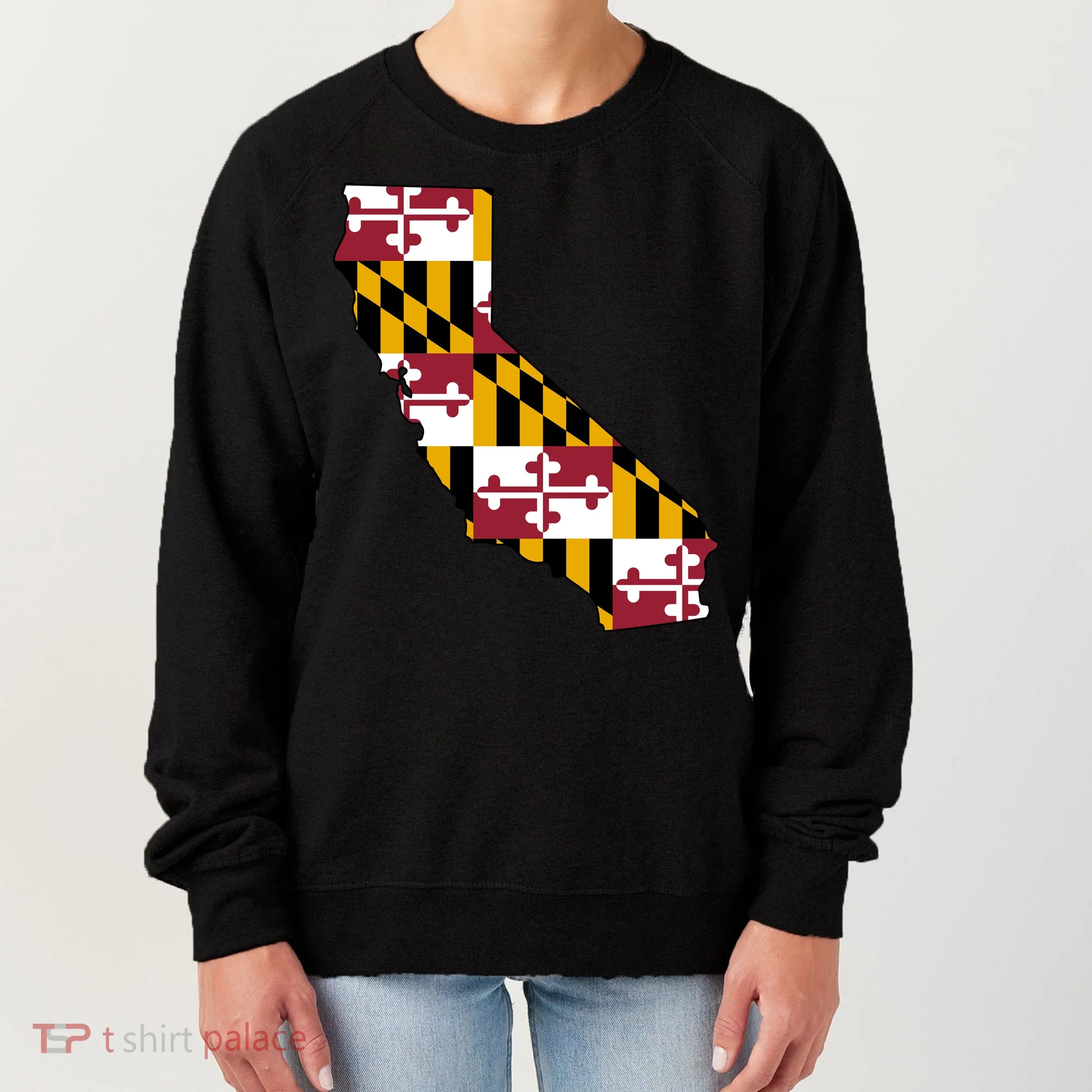 California Maryland Flag Women's Sweatshirt