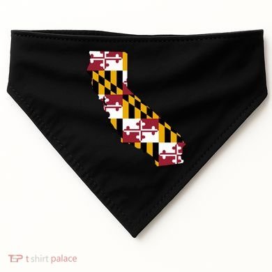 California Maryland Flag USA-Made Doggie Bandana