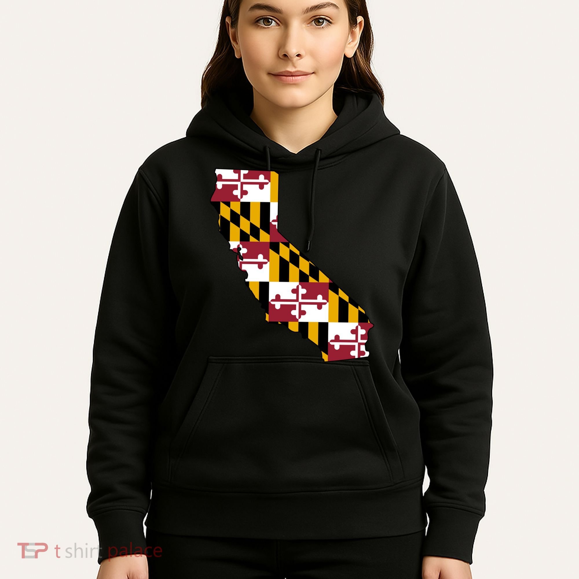 California Maryland Flag Hoodie