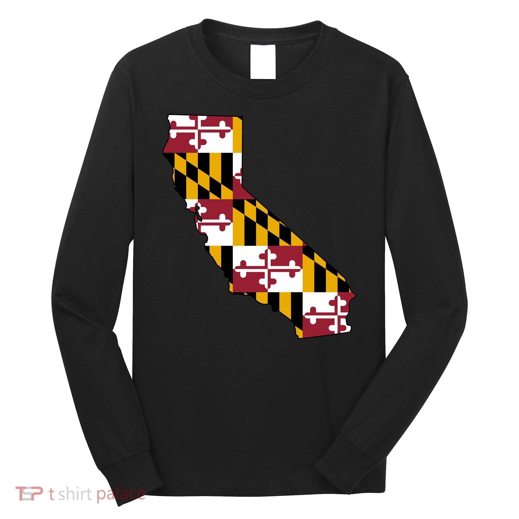 California Maryland Flag Long Sleeve Shirt