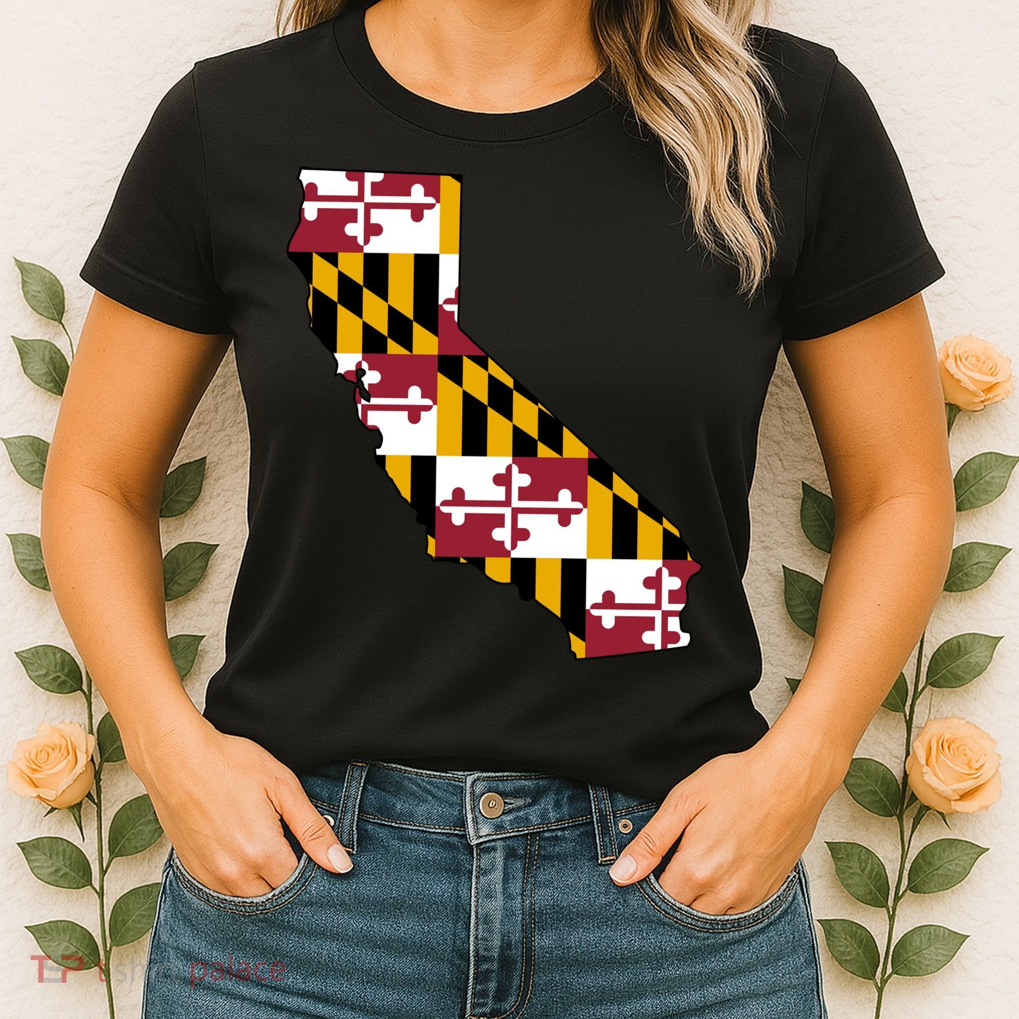 California Maryland Flag Women's T-Shirt