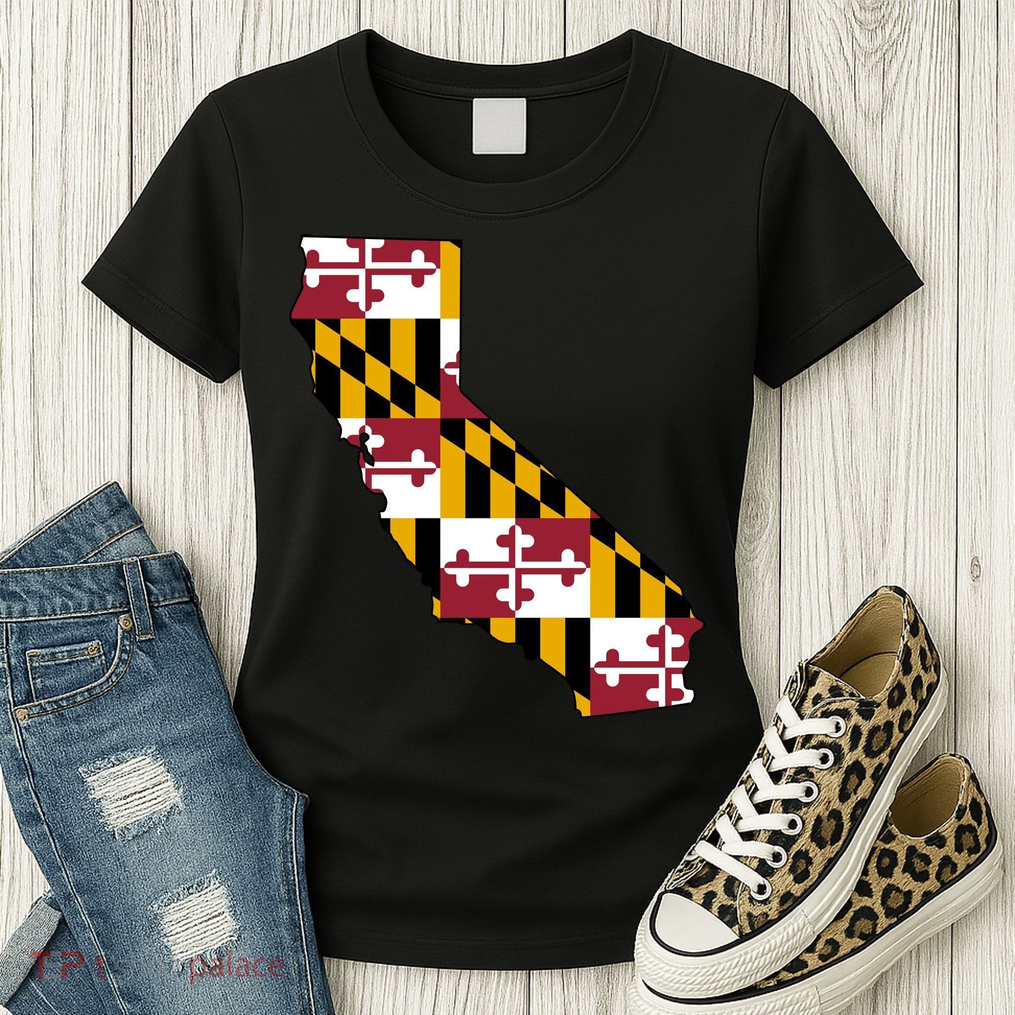 California Maryland Flag Women's T-Shirt