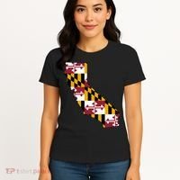 California Maryland Flag Women's T-Shirt thumb 4