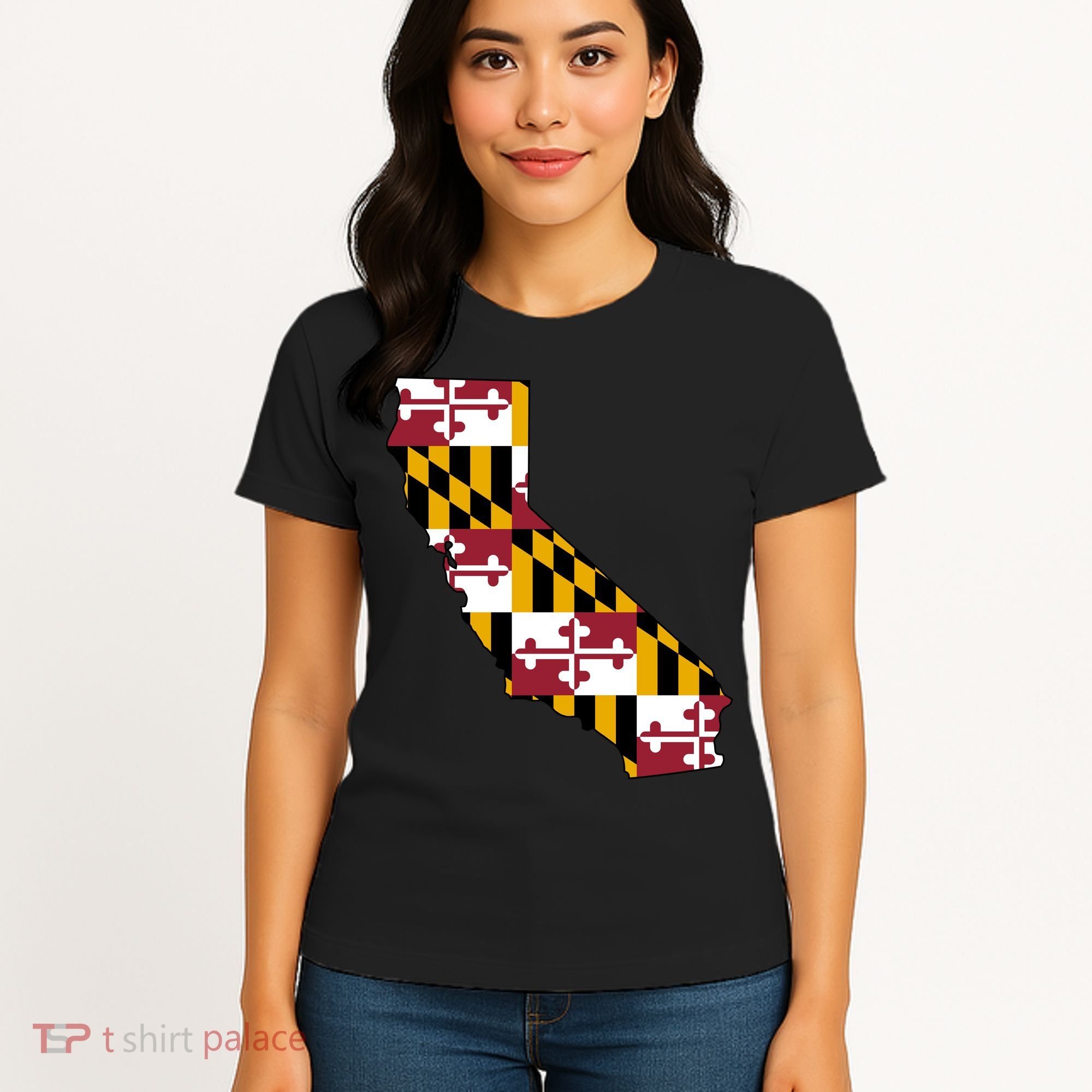 California Maryland Flag Women's T-Shirt
