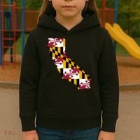 California Maryland Flag Kids Hoodie thumb 3