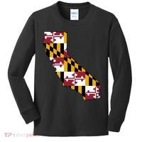 California Maryland Flag Kids Long Sleeve Shirt thumb 0