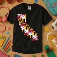 California Maryland Flag Kids T-Shirt thumb 3