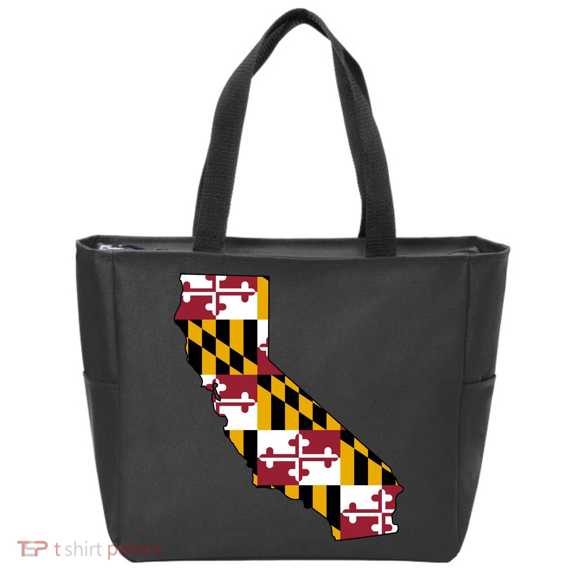 California Maryland Flag Tote Bag