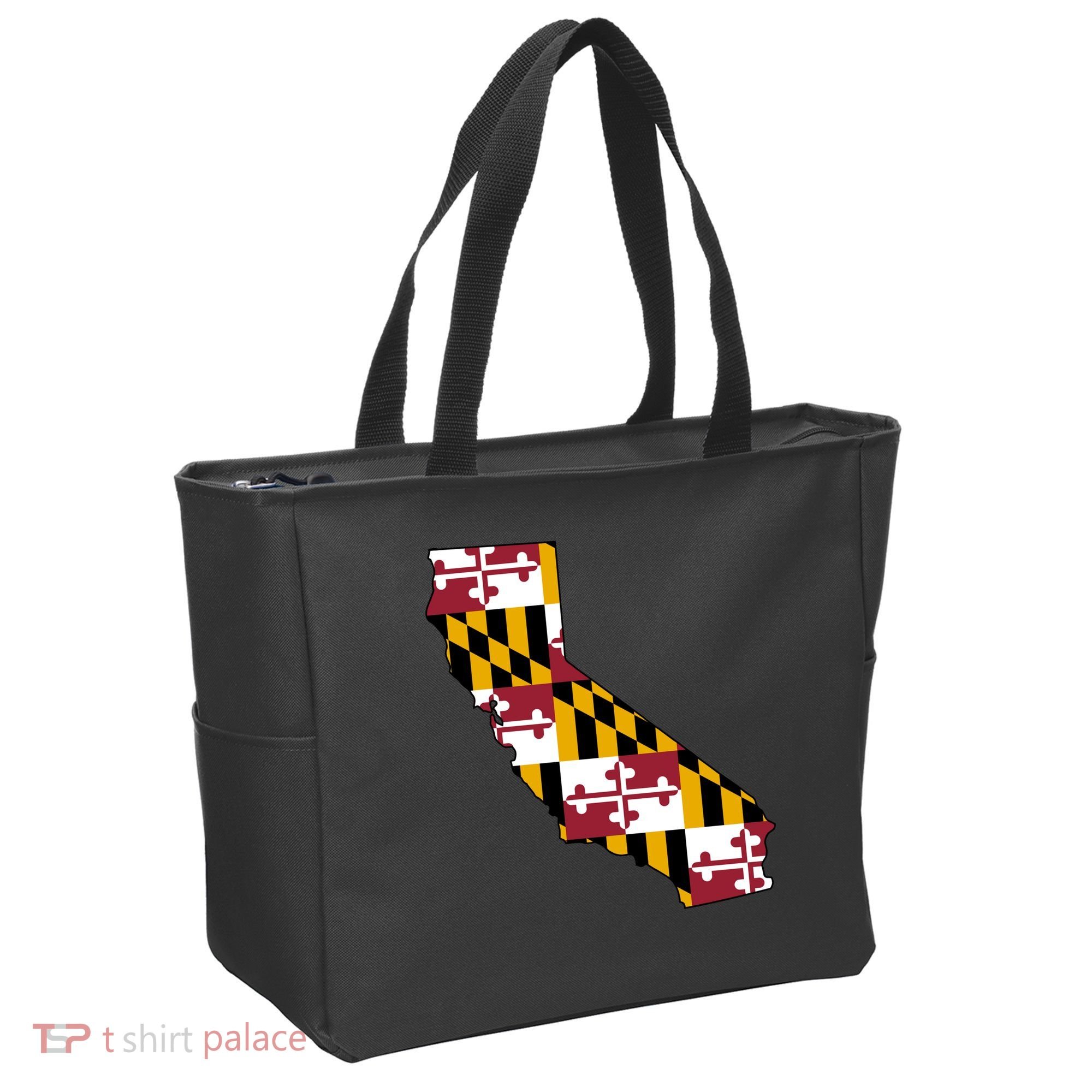 California Maryland Flag Tote Bag