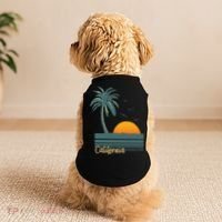 California Palm Tree Sunset Beach Doggie Tank thumb 2