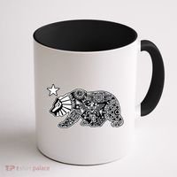 California Republic Aztec Bear Coffee Mug thumb 1
