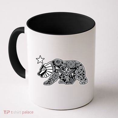 California Republic Aztec Bear Coffee Mug