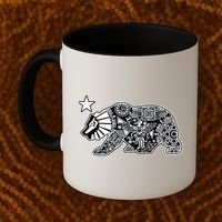 California Republic Aztec Bear Coffee Mug thumb 2