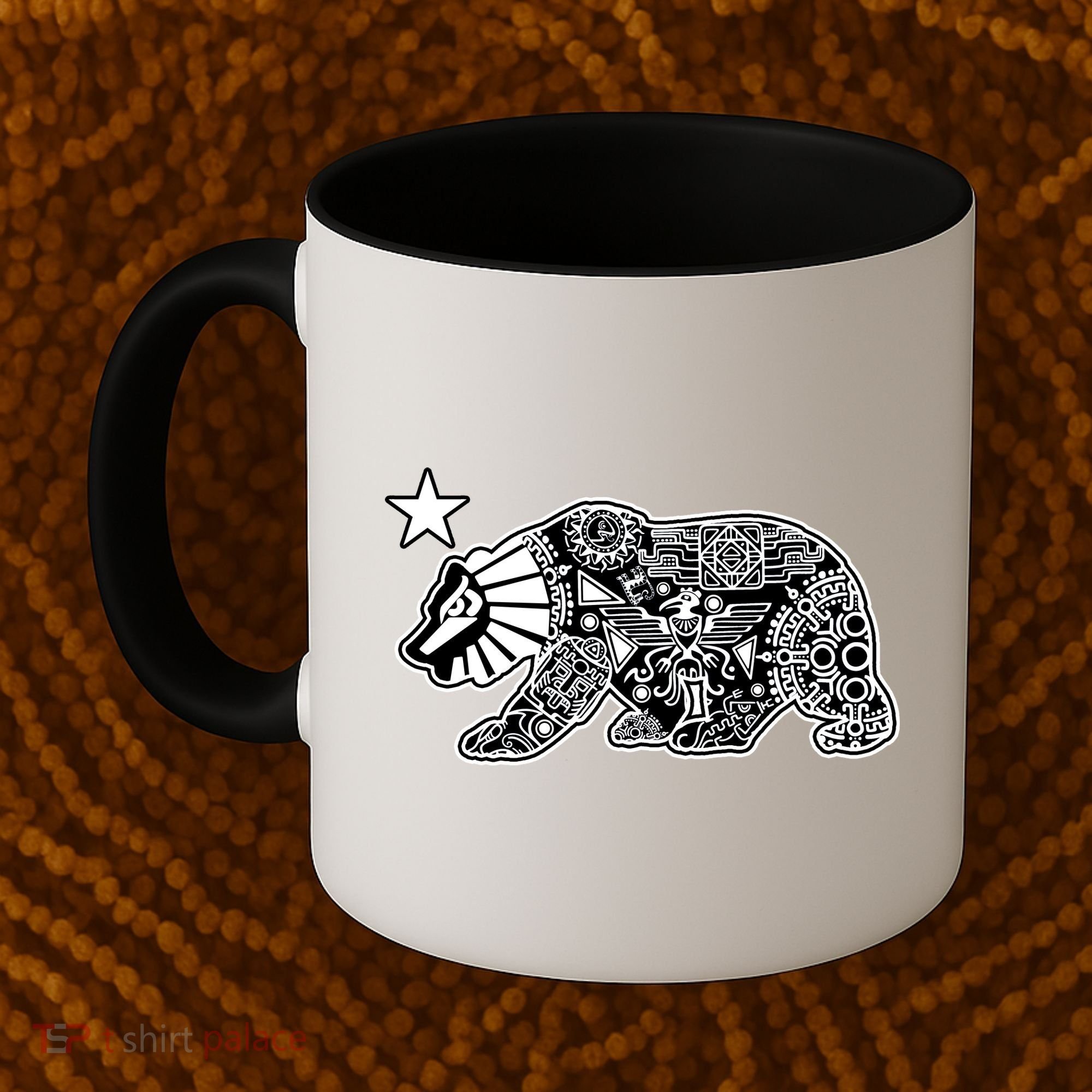 California Republic Aztec Bear Coffee Mug