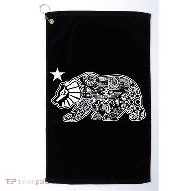 California Republic Aztec Bear Golf Towel