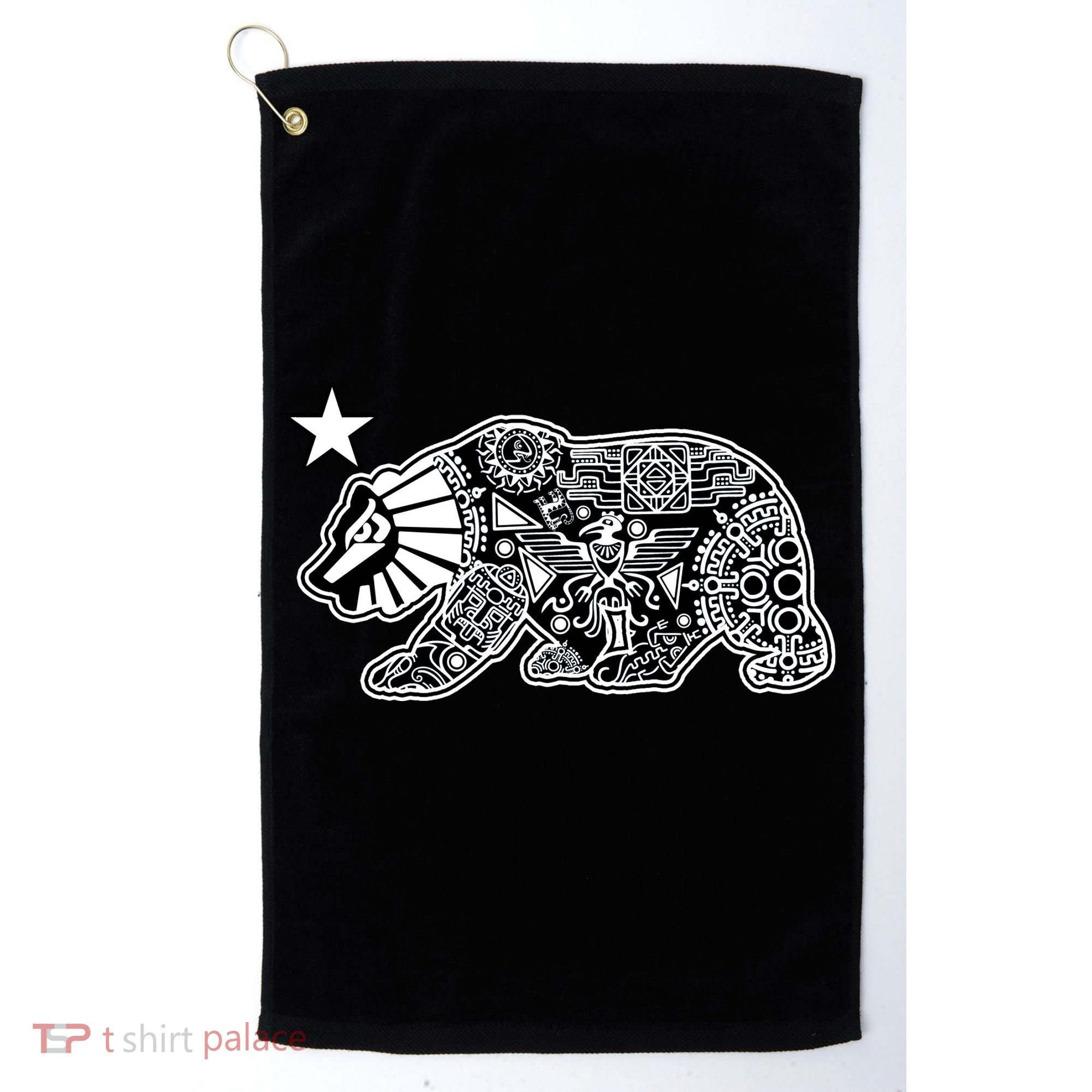 California Republic Aztec Bear Golf Towel