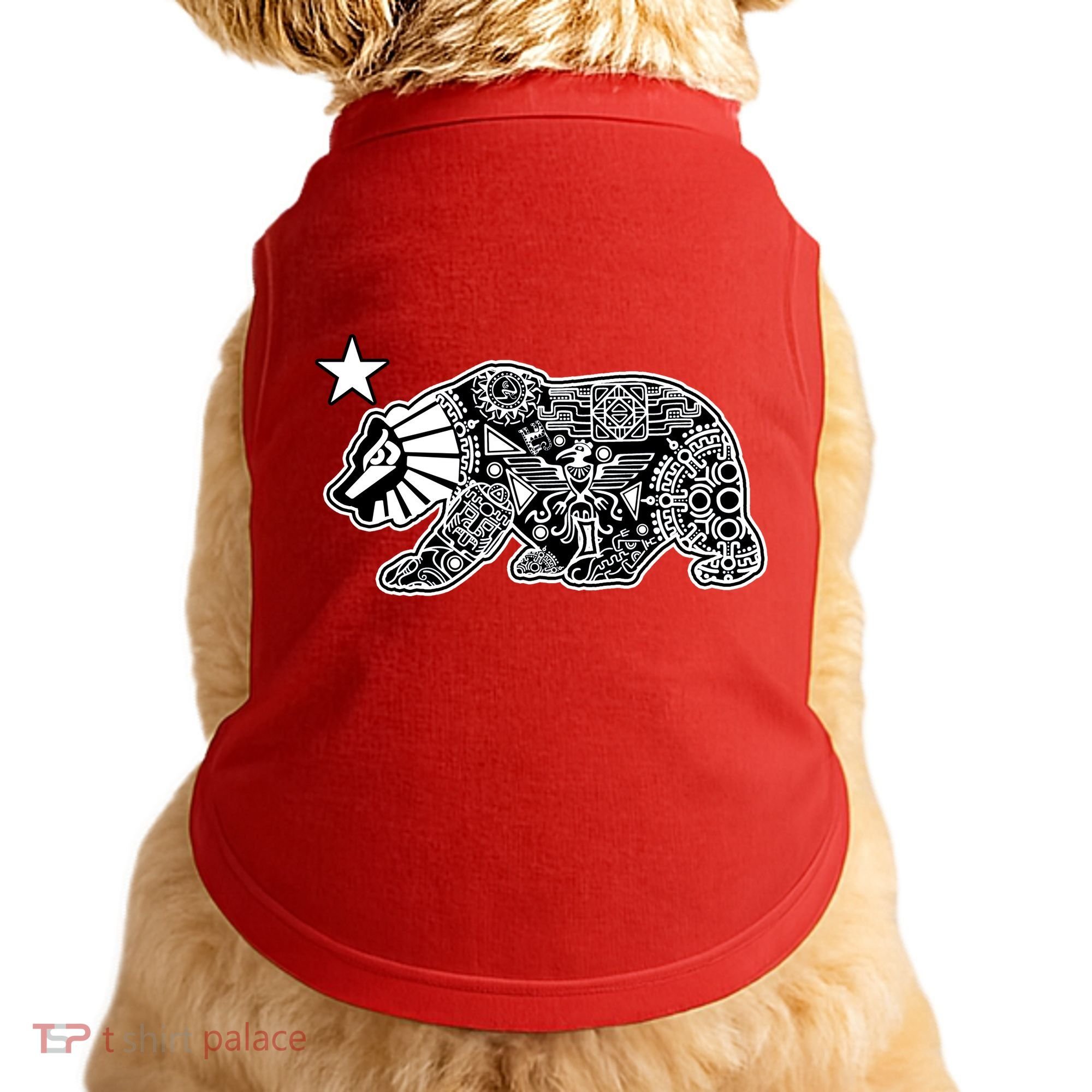California Republic Aztec Bear Doggie Tank
